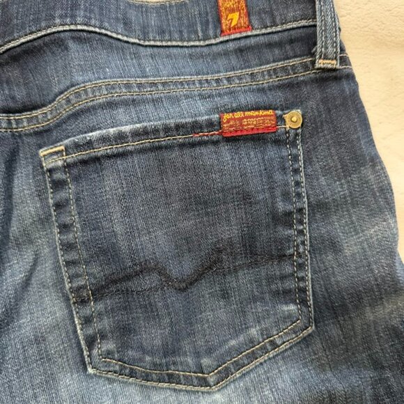 7 For All Mankind Bootcut Jeans Womens 30 Low Rise Full Length - Picture 6 of 10